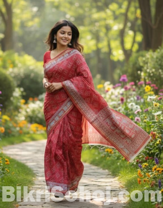 প্রিমিয়াম কাপ্তান সিল্ক শাড়ি